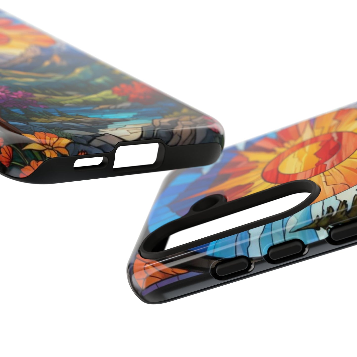 Colorful Mountain Phone Case - Tough Cases, Nature Aesthetic, Gift for Outdoor Lovers, Unique Phone Accessories, Vibrant Art Phone Cover