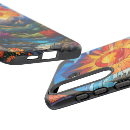 Colorful Mountain Phone Case - Tough Cases, Nature Aesthetic, Gift for Outdoor Lovers, Unique Phone Accessories, Vibrant Art Phone Cover
