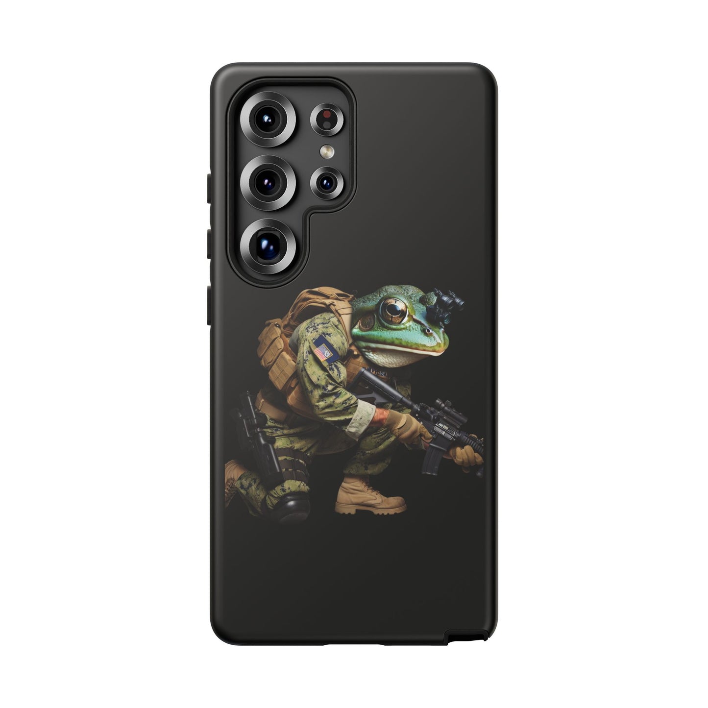 Tough Cases: Military Frog Phone Case, Phone Accessory, Unique Gift for Gamers, Animal Lovers, Stylish Protection