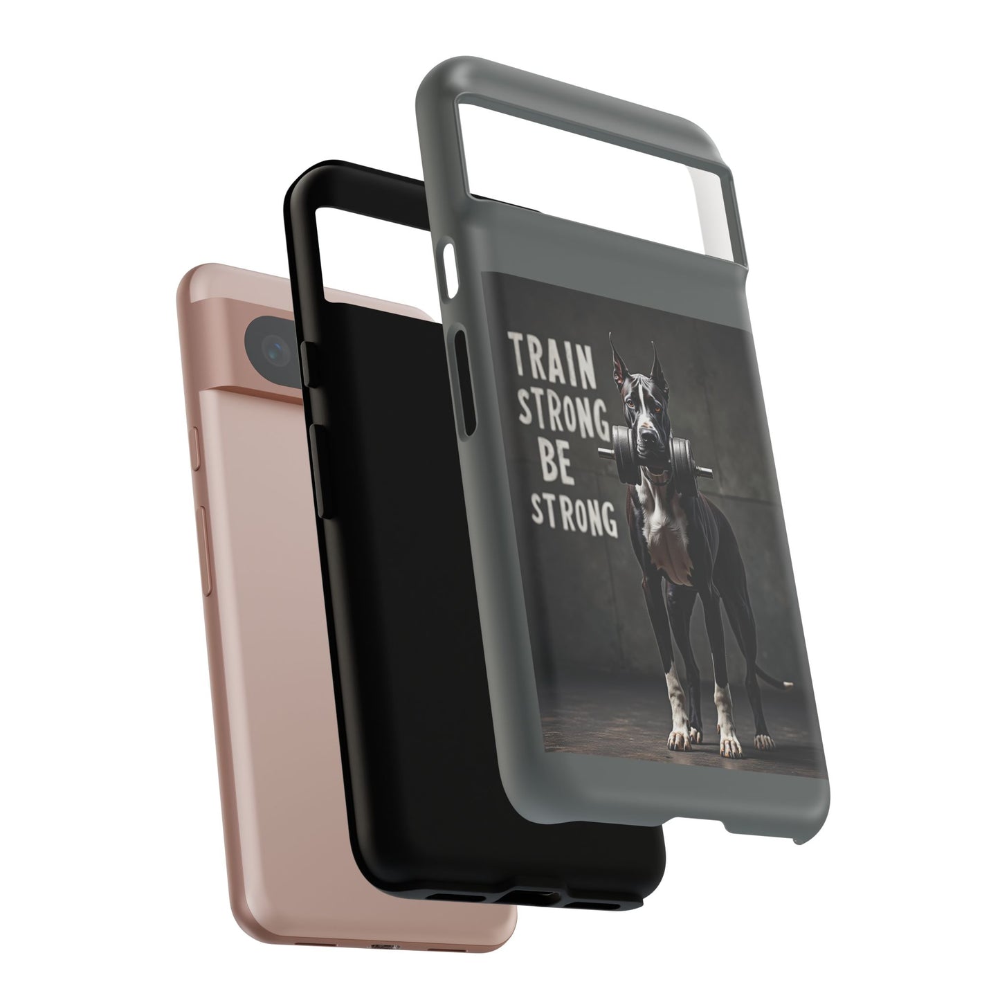 Dog-Themed Phone Case: Motivational Strength Training Pet Lover Accessory, Gift for Dog Owners, Gym Enthusiasts, Fitness Motivation