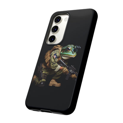 Tough Cases: Military Frog Phone Case, Phone Accessory, Unique Gift for Gamers, Animal Lovers, Stylish Protection