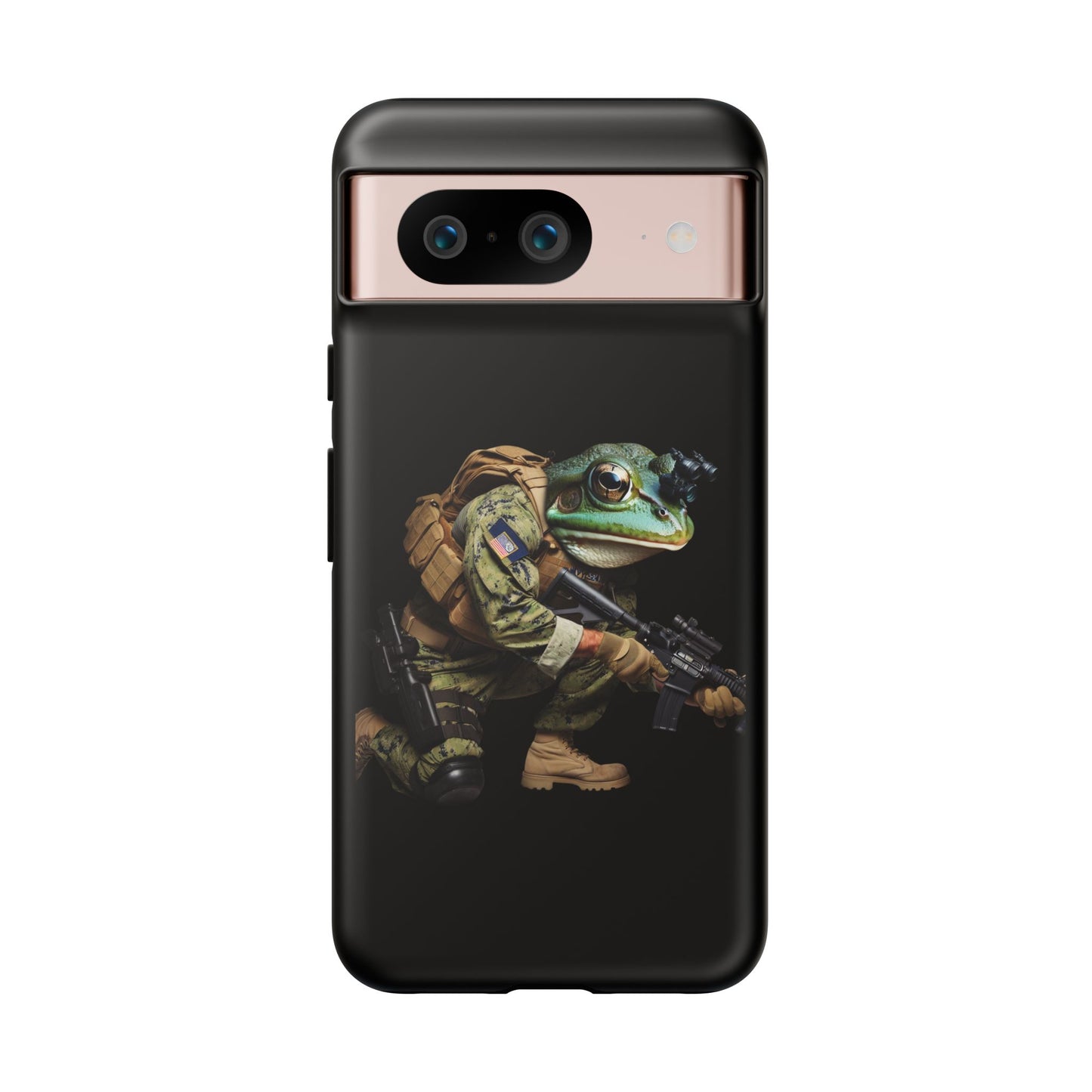 Tough Cases: Military Frog Phone Case, Phone Accessory, Unique Gift for Gamers, Animal Lovers, Stylish Protection