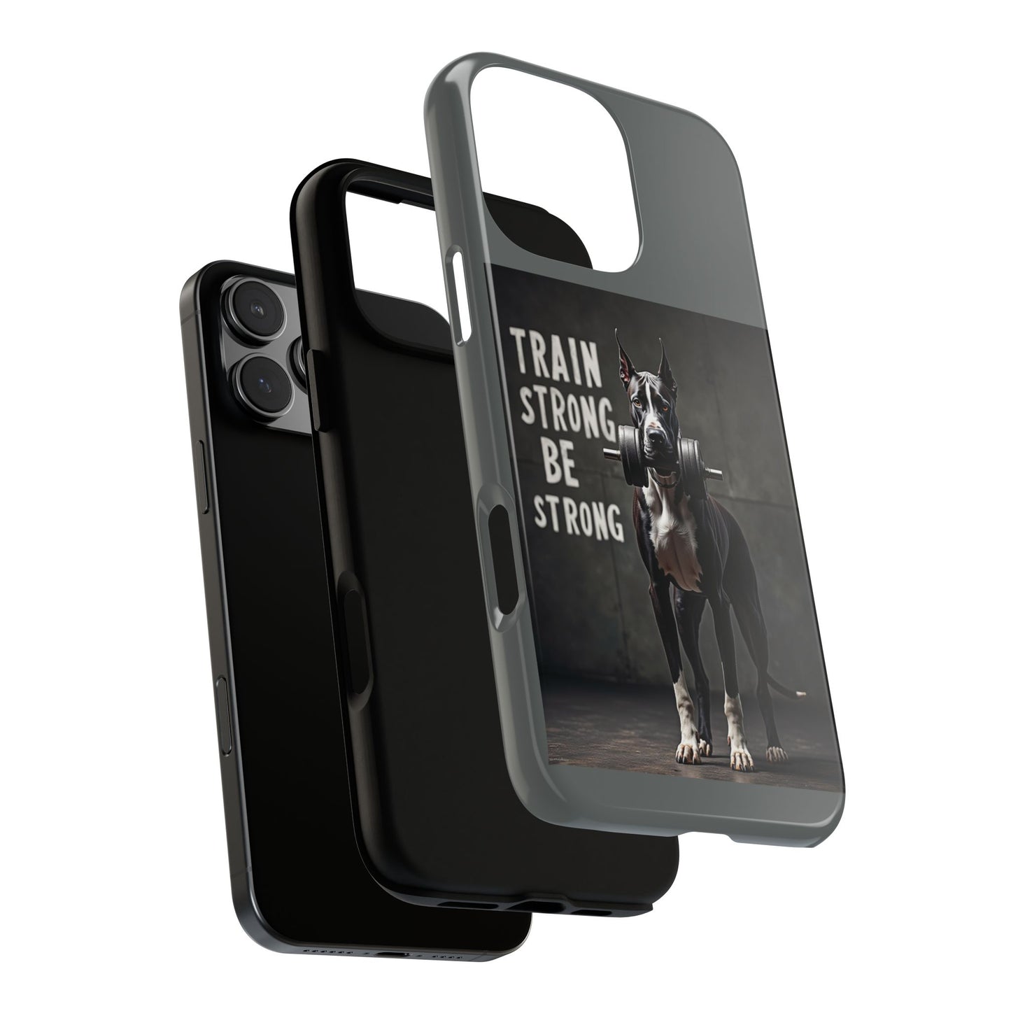 Dog-Themed Phone Case: Motivational Strength Training Pet Lover Accessory, Gift for Dog Owners, Gym Enthusiasts, Fitness Motivation