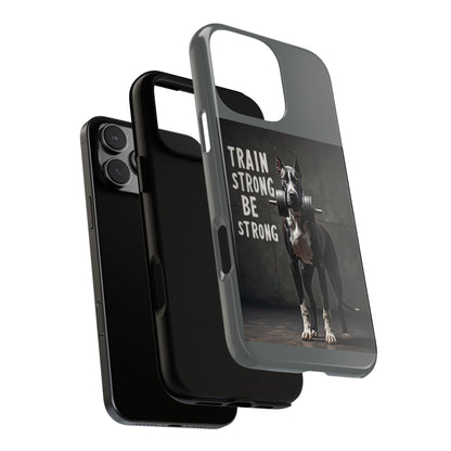 Dog-Themed Phone Case: Motivational Strength Training Pet Lover Accessory, Gift for Dog Owners, Gym Enthusiasts, Fitness Motivation