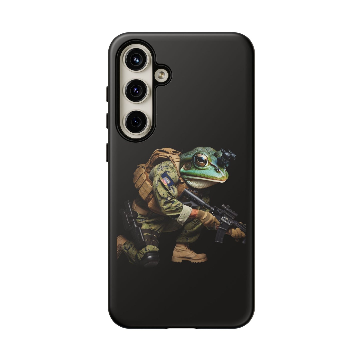 Tough Cases: Military Frog Phone Case, Phone Accessory, Unique Gift for Gamers, Animal Lovers, Stylish Protection