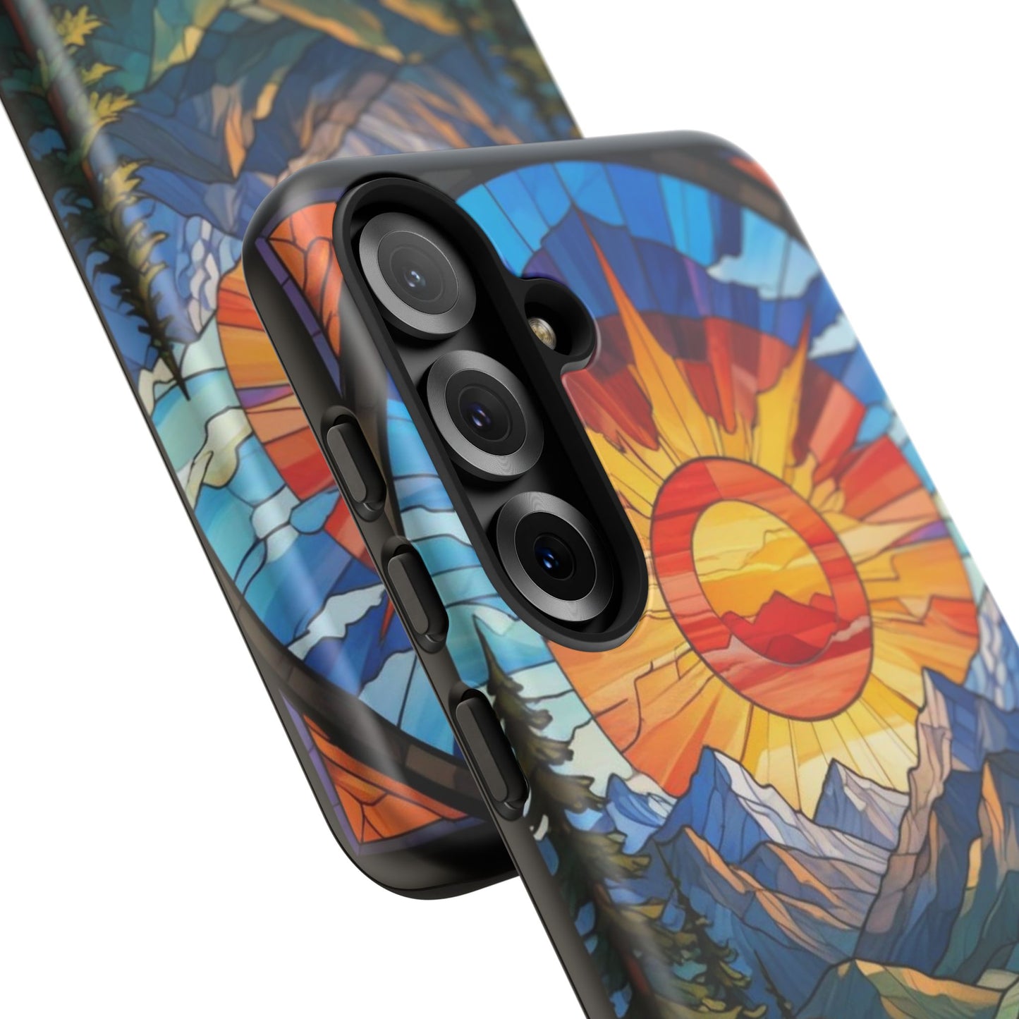 Colorful Mountain Phone Case - Tough Cases, Nature Aesthetic, Gift for Outdoor Lovers, Unique Phone Accessories, Vibrant Art Phone Cover