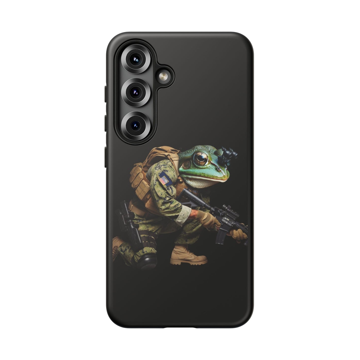 Tough Cases: Military Frog Phone Case, Phone Accessory, Unique Gift for Gamers, Animal Lovers, Stylish Protection