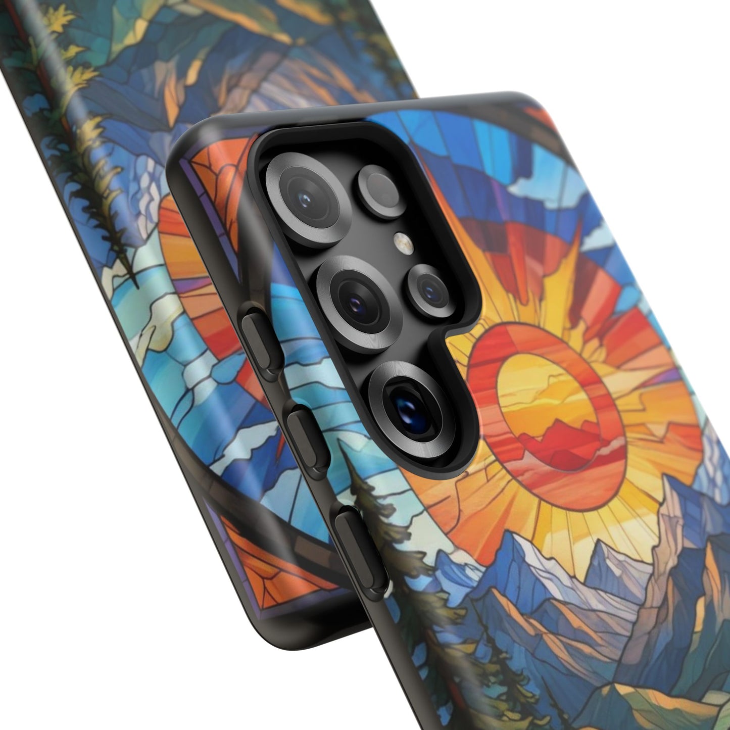Colorful Mountain Phone Case - Tough Cases, Nature Aesthetic, Gift for Outdoor Lovers, Unique Phone Accessories, Vibrant Art Phone Cover
