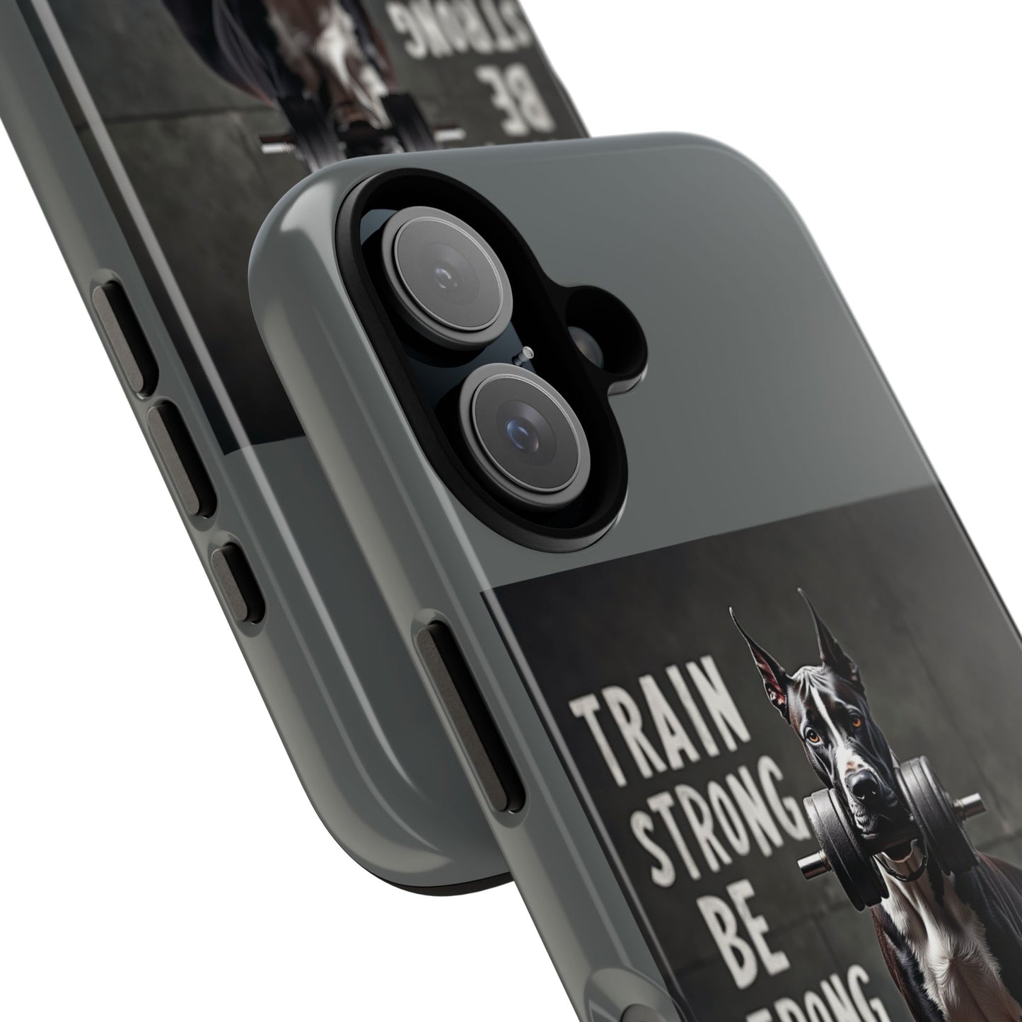 Dog-Themed Phone Case: Motivational Strength Training Pet Lover Accessory, Gift for Dog Owners, Gym Enthusiasts, Fitness Motivation