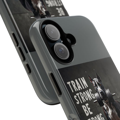 Dog-Themed Phone Case: Motivational Strength Training Pet Lover Accessory, Gift for Dog Owners, Gym Enthusiasts, Fitness Motivation