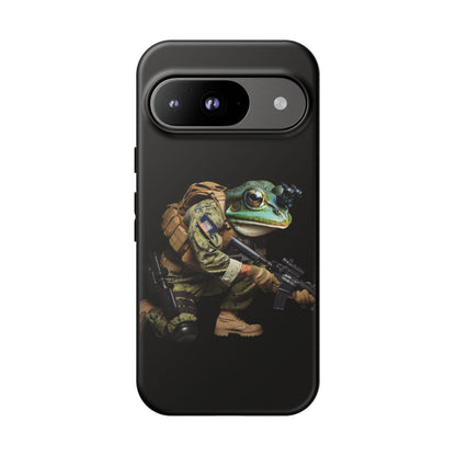 Tough Cases: Military Frog Phone Case, Phone Accessory, Unique Gift for Gamers, Animal Lovers, Stylish Protection