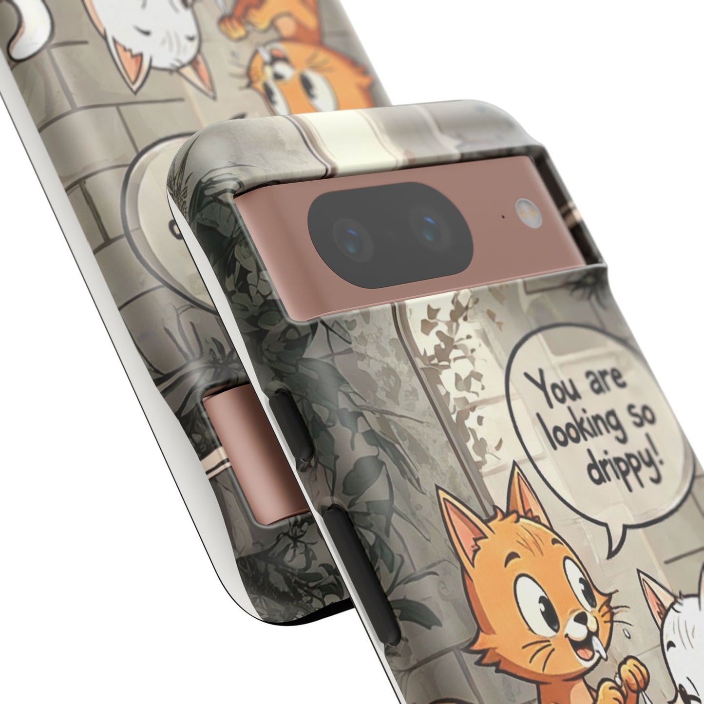 Cute Cat Phone Case - You Are Looking So Drippy, Pet Lover Gift, Animal Lover, Fun Phone Accessory, Whimsical Design