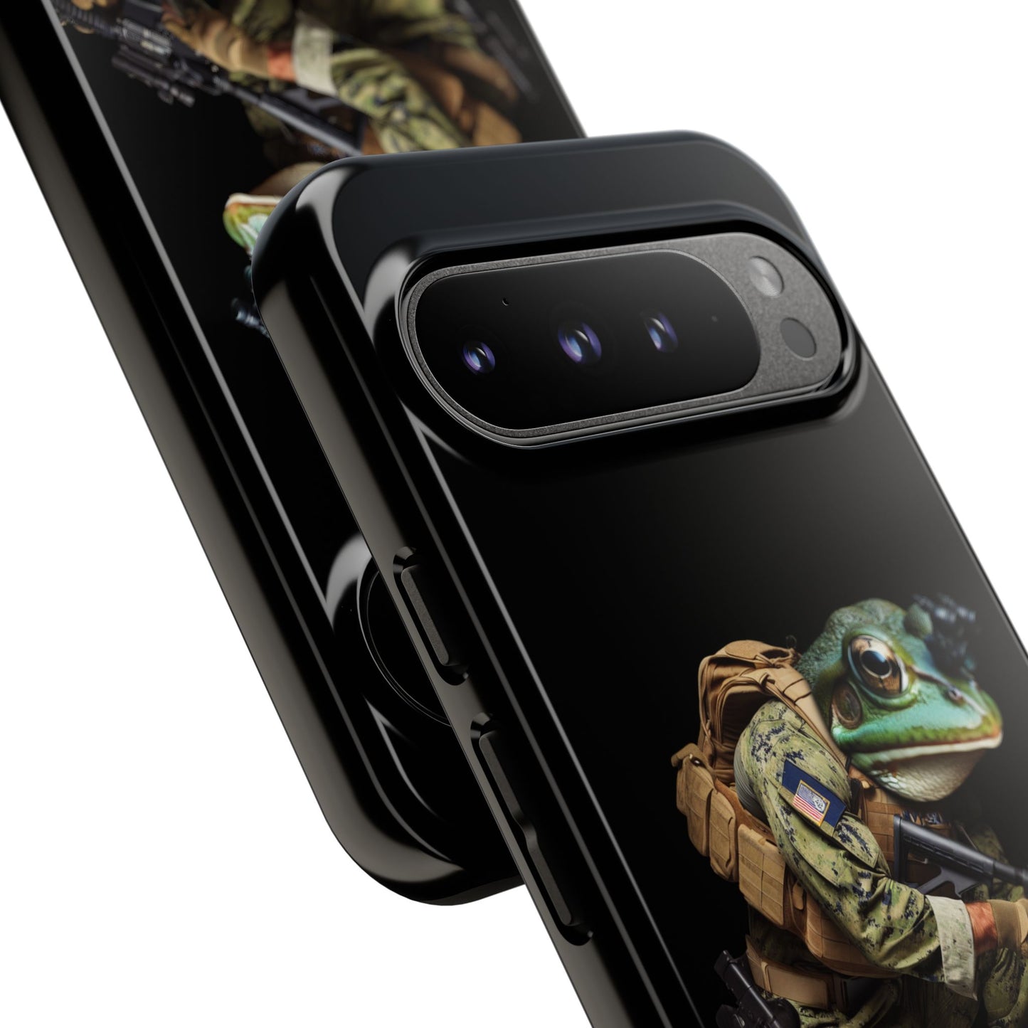 Tough Cases: Military Frog Phone Case, Phone Accessory, Unique Gift for Gamers, Animal Lovers, Stylish Protection