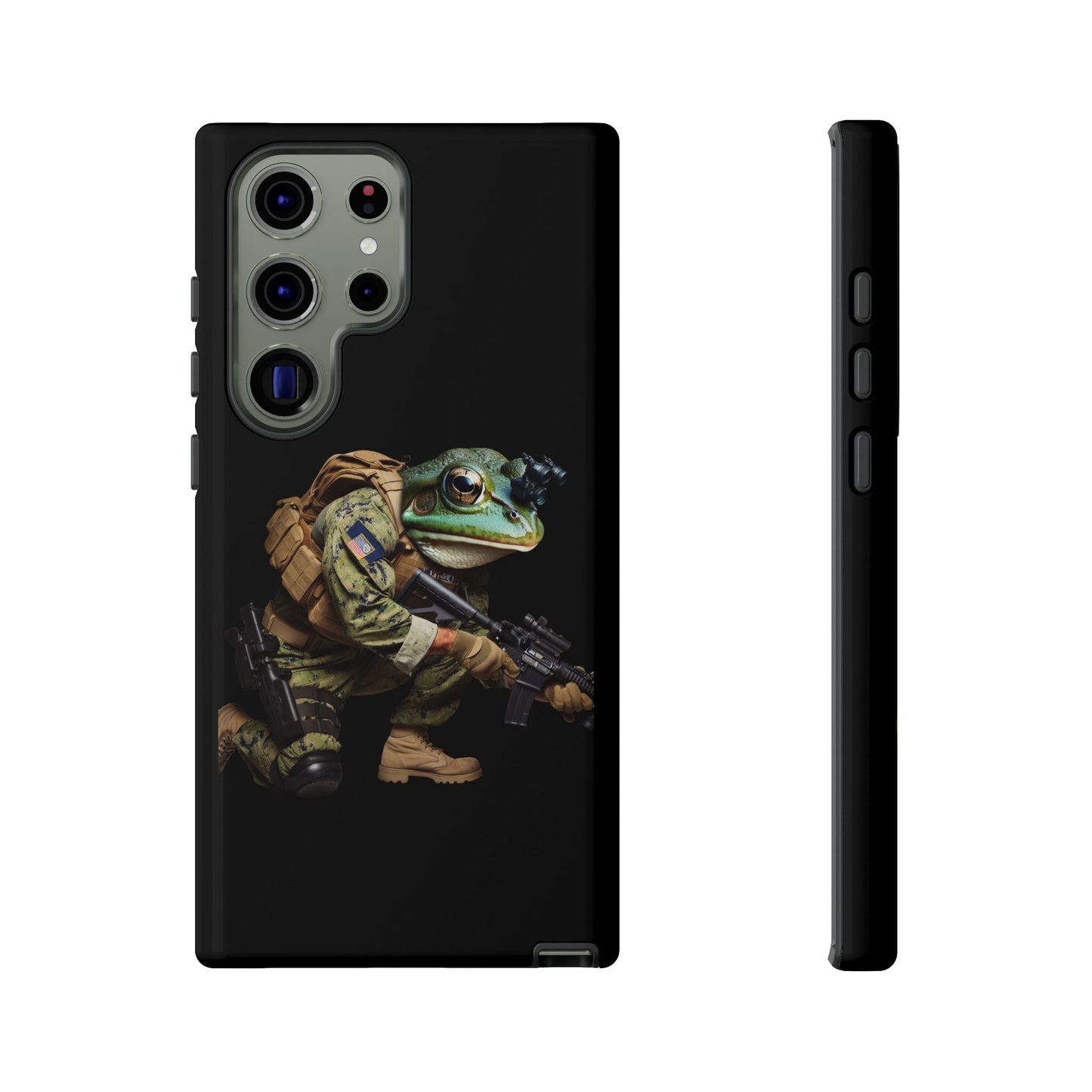 Tough Cases: Military Frog Phone Case, Phone Accessory, Unique Gift for Gamers, Animal Lovers, Stylish Protection