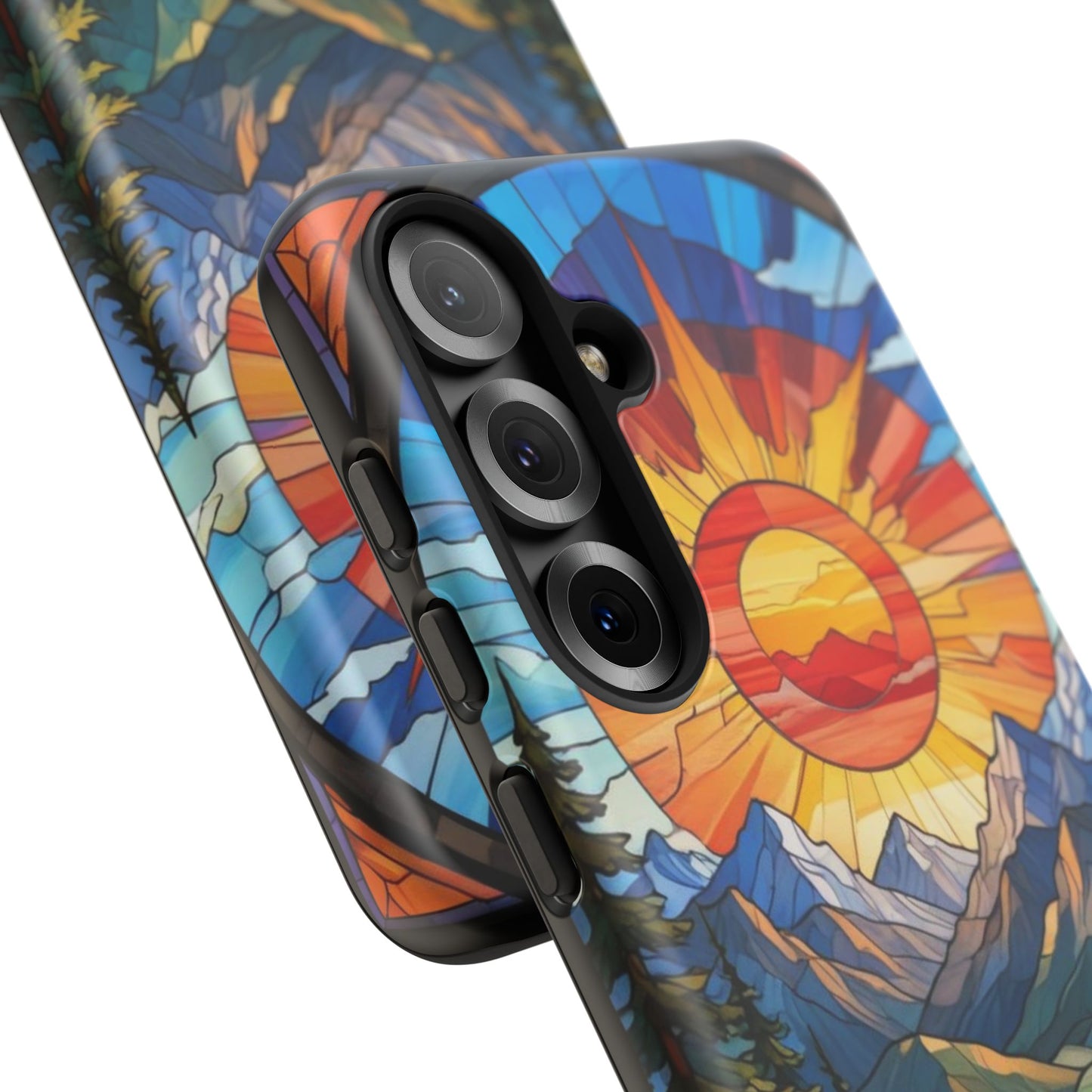 Colorful Mountain Phone Case - Tough Cases, Nature Aesthetic, Gift for Outdoor Lovers, Unique Phone Accessories, Vibrant Art Phone Cover
