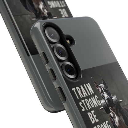 Dog-Themed Phone Case: Motivational Strength Training Pet Lover Accessory, Gift for Dog Owners, Gym Enthusiasts, Fitness Motivation