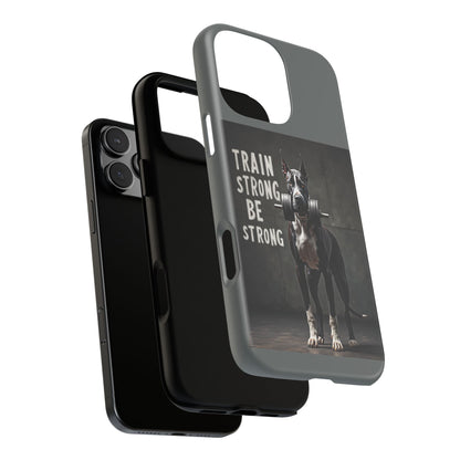 Dog-Themed Phone Case: Motivational Strength Training Pet Lover Accessory, Gift for Dog Owners, Gym Enthusiasts, Fitness Motivation