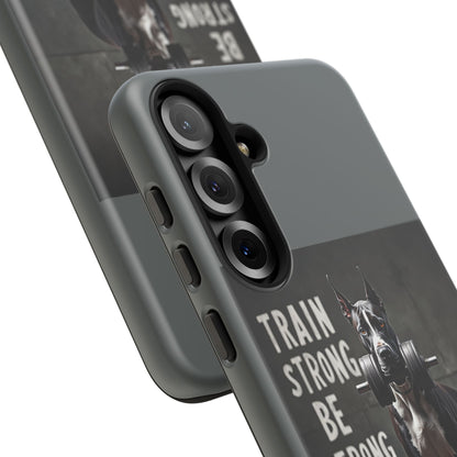 Dog-Themed Phone Case: Motivational Strength Training Pet Lover Accessory, Gift for Dog Owners, Gym Enthusiasts, Fitness Motivation