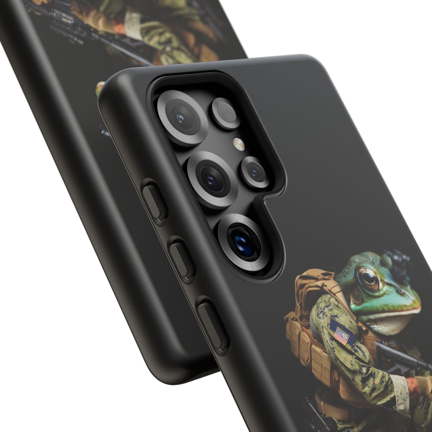 Tough Cases: Military Frog Phone Case, Phone Accessory, Unique Gift for Gamers, Animal Lovers, Stylish Protection