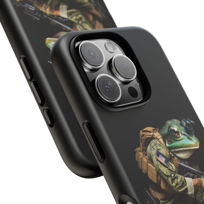 Tough Cases: Military Frog Phone Case, Phone Accessory, Unique Gift for Gamers, Animal Lovers, Stylish Protection