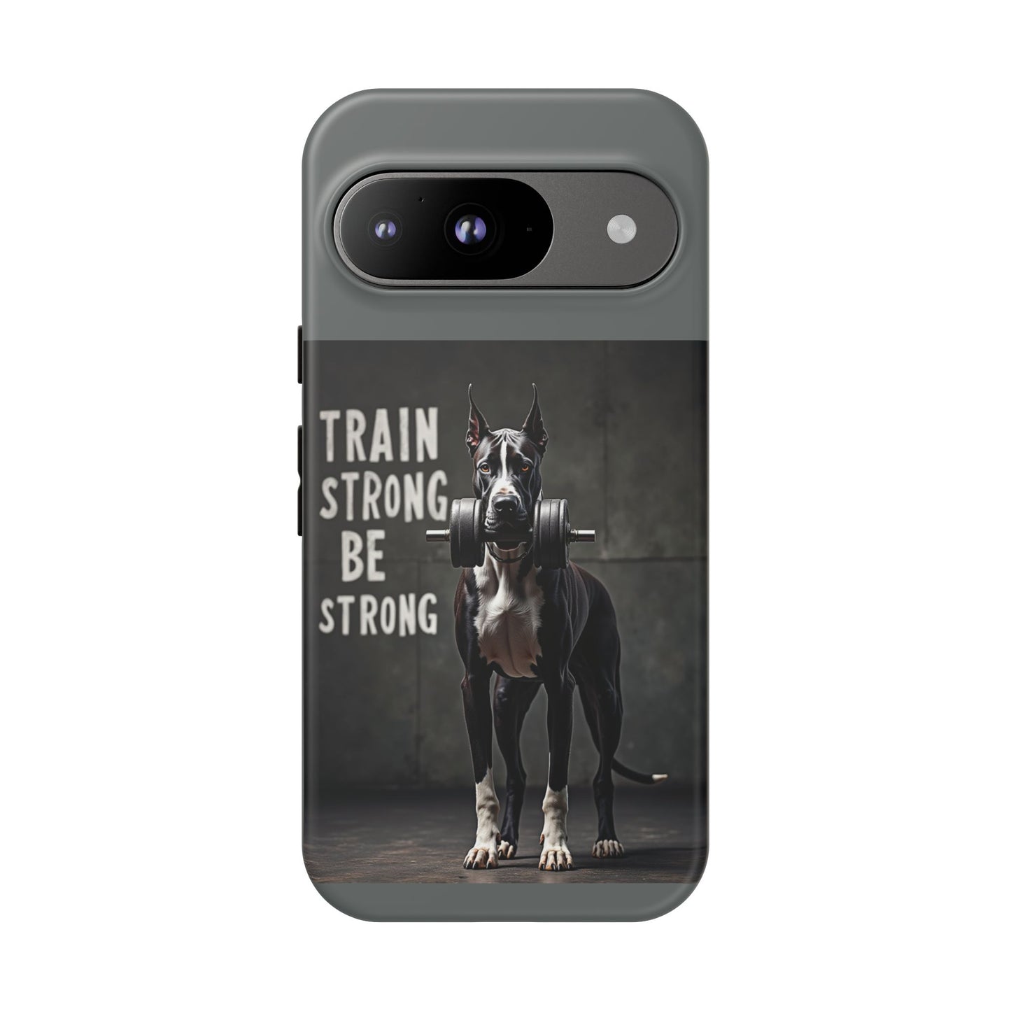 Dog-Themed Phone Case: Motivational Strength Training Pet Lover Accessory, Gift for Dog Owners, Gym Enthusiasts, Fitness Motivation