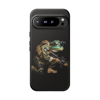 Tough Cases: Military Frog Phone Case, Phone Accessory, Unique Gift for Gamers, Animal Lovers, Stylish Protection