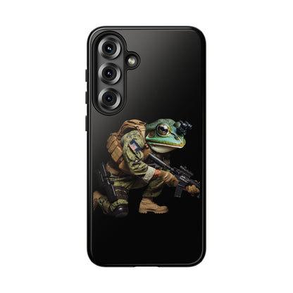 Tough Cases: Military Frog Phone Case, Phone Accessory, Unique Gift for Gamers, Animal Lovers, Stylish Protection