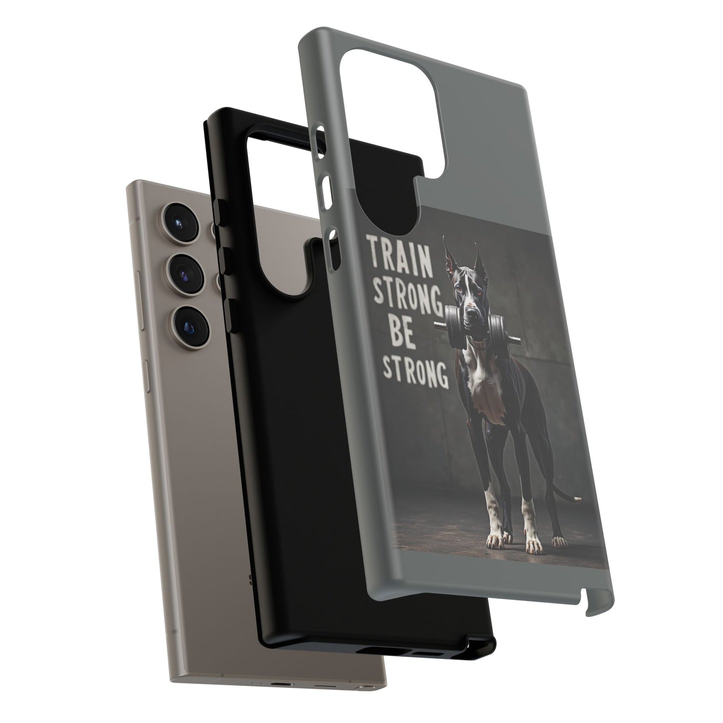 Dog-Themed Phone Case: Motivational Strength Training Pet Lover Accessory, Gift for Dog Owners, Gym Enthusiasts, Fitness Motivation