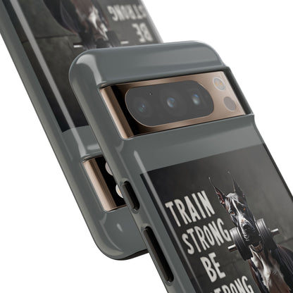 Dog-Themed Phone Case: Motivational Strength Training Pet Lover Accessory, Gift for Dog Owners, Gym Enthusiasts, Fitness Motivation