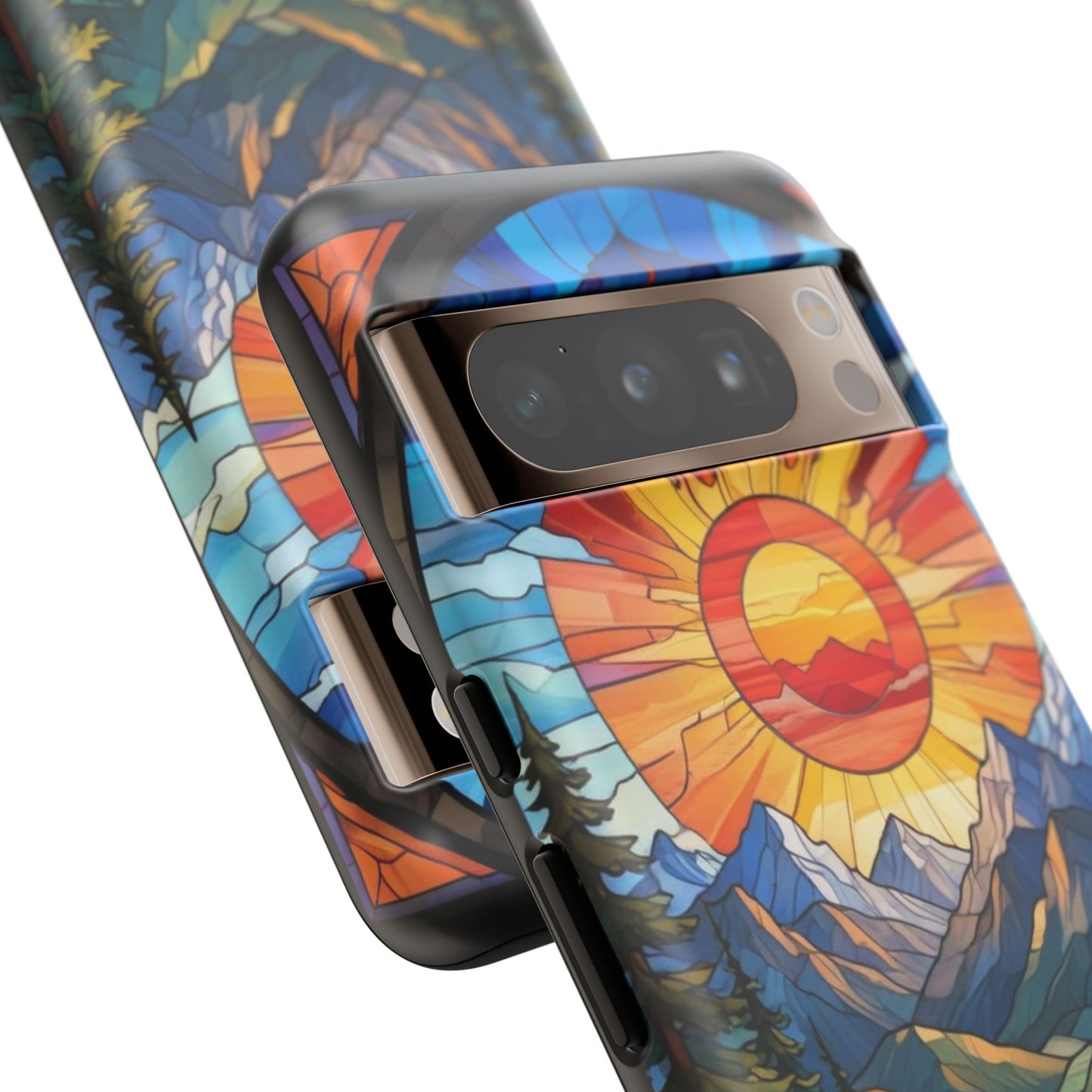Colorful Mountain Phone Case - Tough Cases, Nature Aesthetic, Gift for Outdoor Lovers, Unique Phone Accessories, Vibrant Art Phone Cover