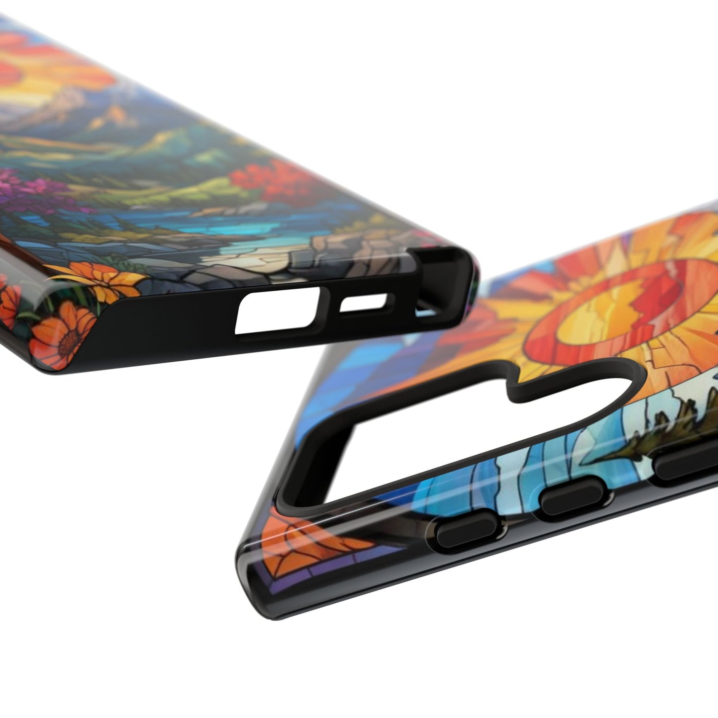 Colorful Mountain Phone Case - Tough Cases, Nature Aesthetic, Gift for Outdoor Lovers, Unique Phone Accessories, Vibrant Art Phone Cover