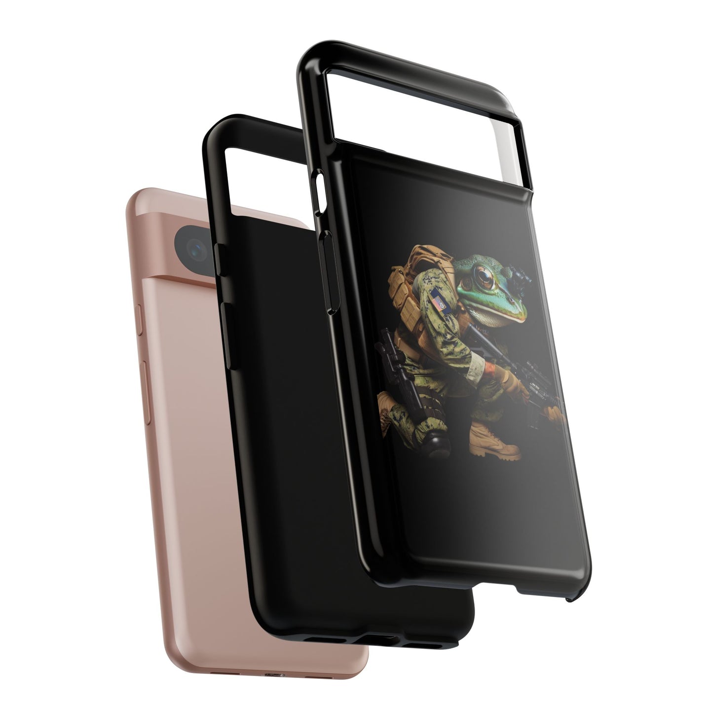 Tough Cases: Military Frog Phone Case, Phone Accessory, Unique Gift for Gamers, Animal Lovers, Stylish Protection