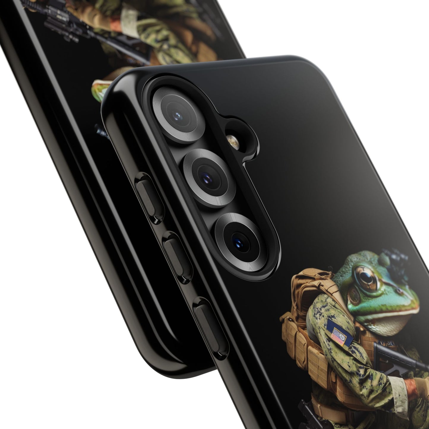 Tough Cases: Military Frog Phone Case, Phone Accessory, Unique Gift for Gamers, Animal Lovers, Stylish Protection