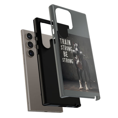 Dog-Themed Phone Case: Motivational Strength Training Pet Lover Accessory, Gift for Dog Owners, Gym Enthusiasts, Fitness Motivation