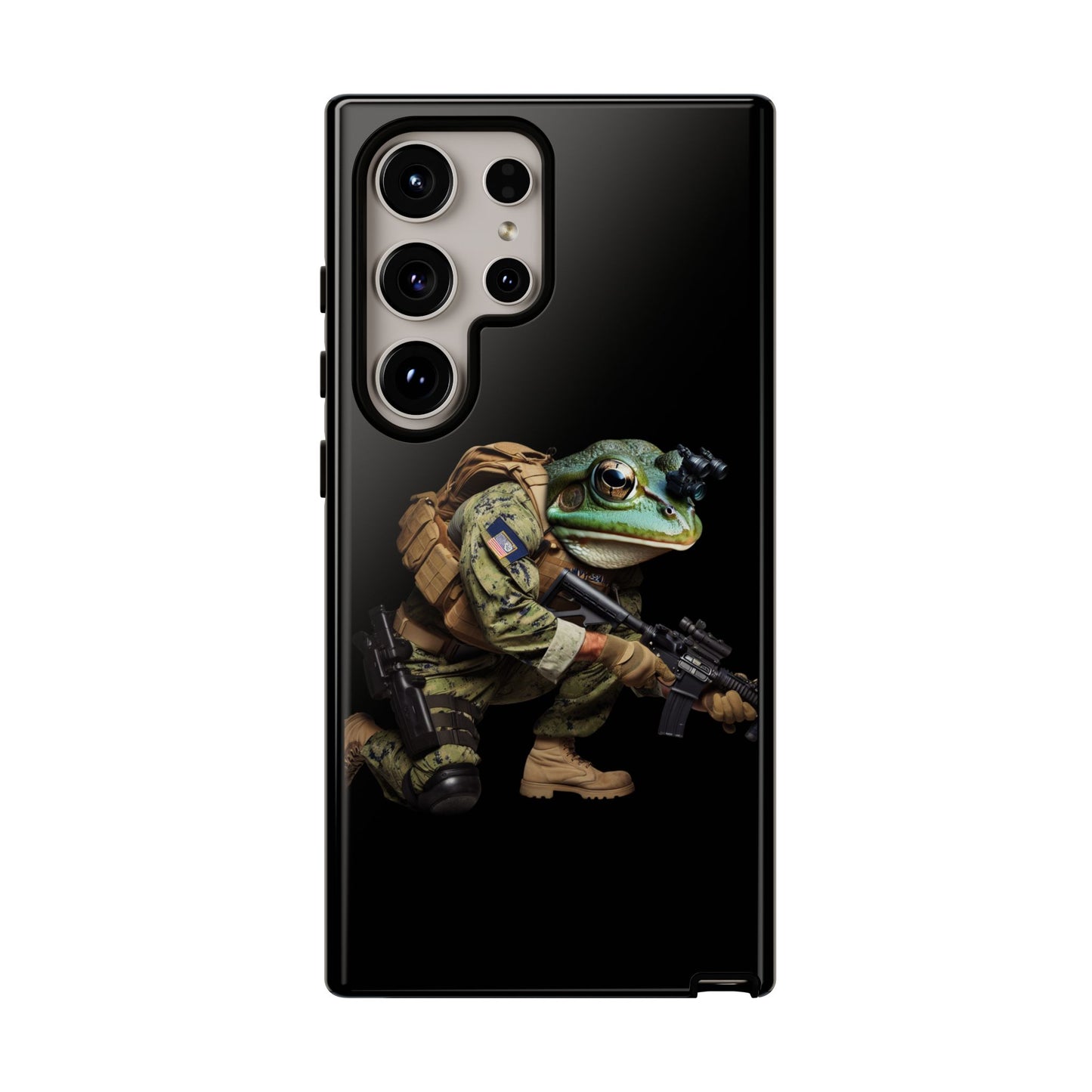 Tough Cases: Military Frog Phone Case, Phone Accessory, Unique Gift for Gamers, Animal Lovers, Stylish Protection