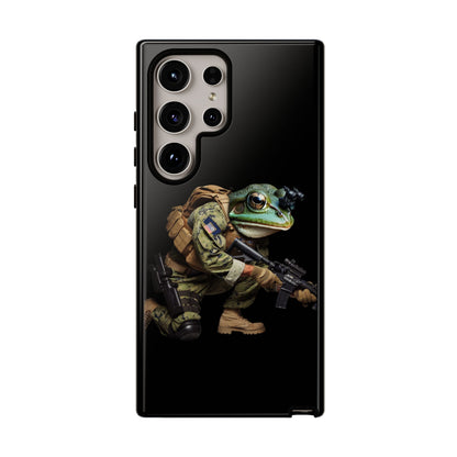 Tough Cases: Military Frog Phone Case, Phone Accessory, Unique Gift for Gamers, Animal Lovers, Stylish Protection