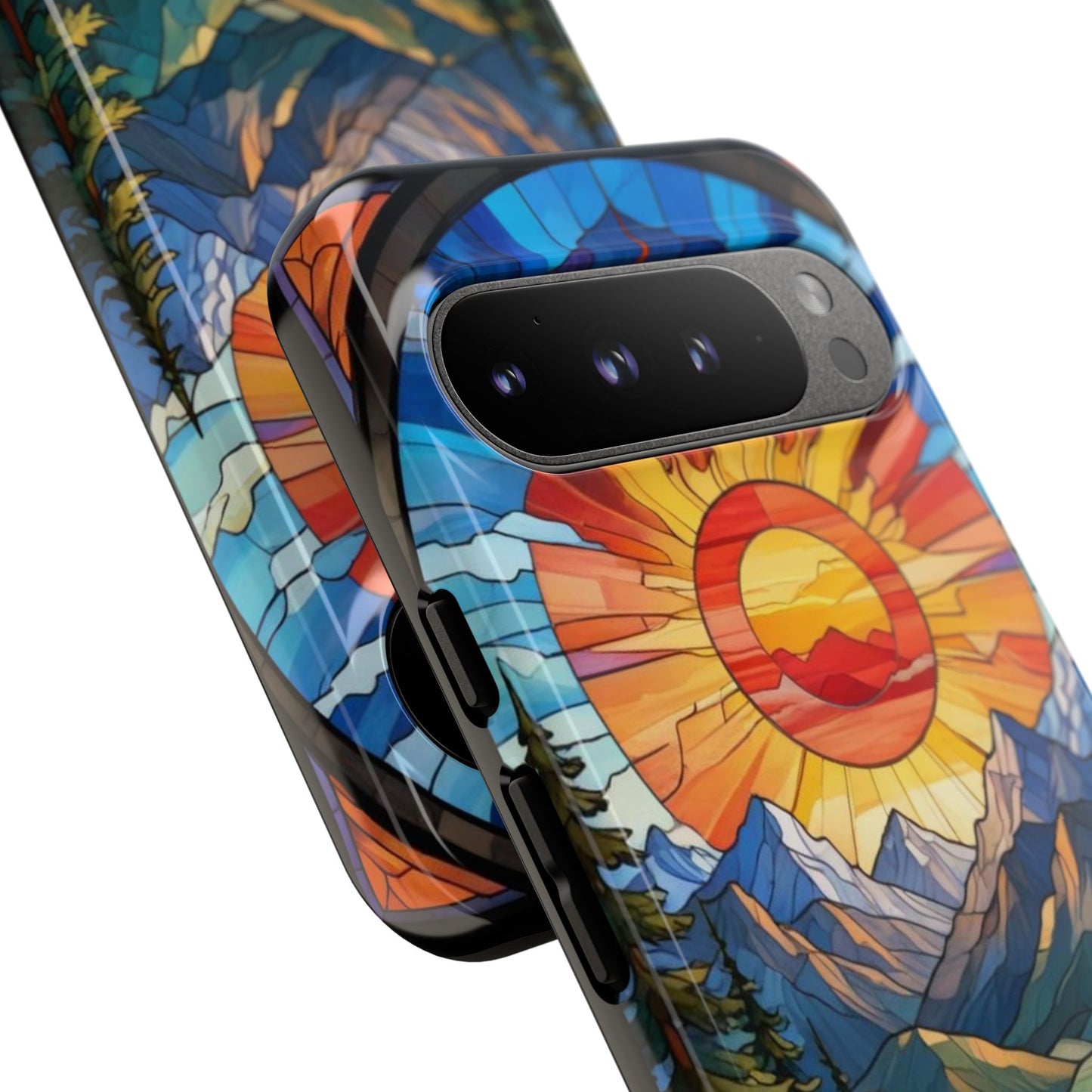 Colorful Mountain Phone Case - Tough Cases, Nature Aesthetic, Gift for Outdoor Lovers, Unique Phone Accessories, Vibrant Art Phone Cover