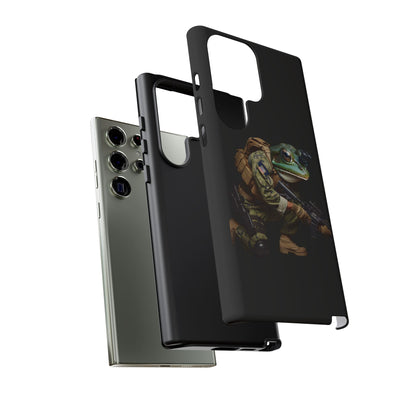 Tough Cases: Military Frog Phone Case, Phone Accessory, Unique Gift for Gamers, Animal Lovers, Stylish Protection