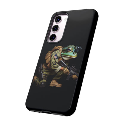 Tough Cases: Military Frog Phone Case, Phone Accessory, Unique Gift for Gamers, Animal Lovers, Stylish Protection