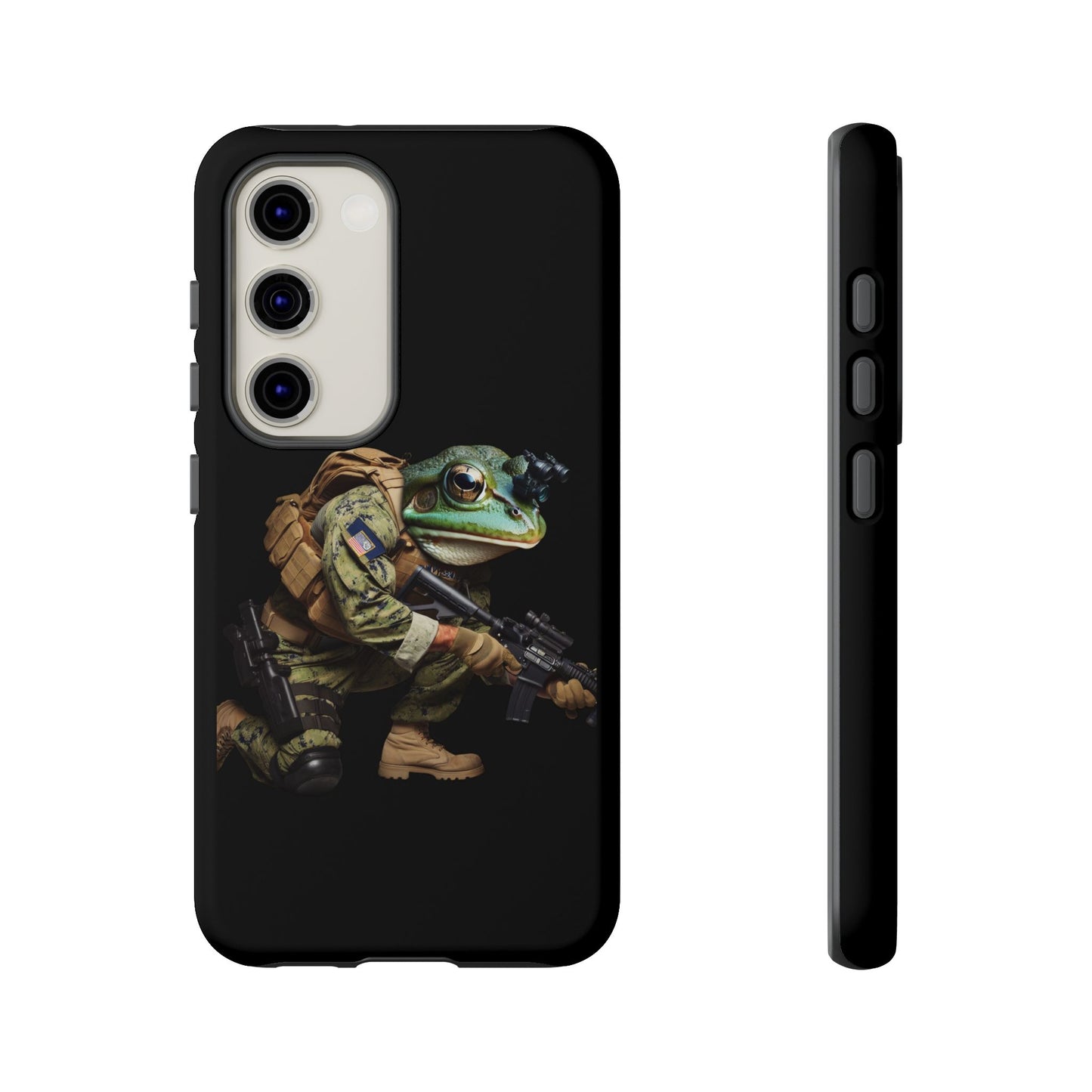 Tough Cases: Military Frog Phone Case, Phone Accessory, Unique Gift for Gamers, Animal Lovers, Stylish Protection