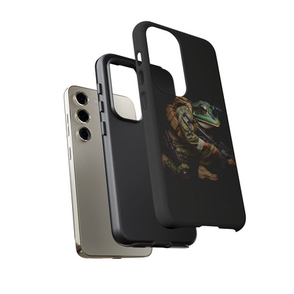 Tough Cases: Military Frog Phone Case, Phone Accessory, Unique Gift for Gamers, Animal Lovers, Stylish Protection