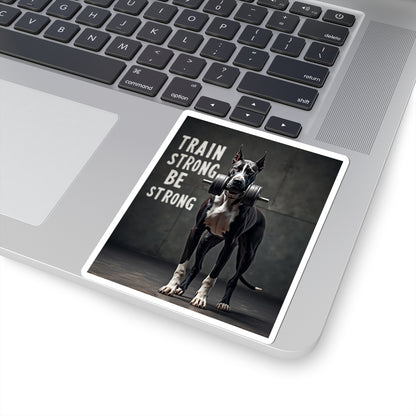 Great Dane Strength Sticker — Stronger Every Day Kiss-Cut Sticker