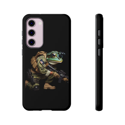 Tough Cases: Military Frog Phone Case, Phone Accessory, Unique Gift for Gamers, Animal Lovers, Stylish Protection