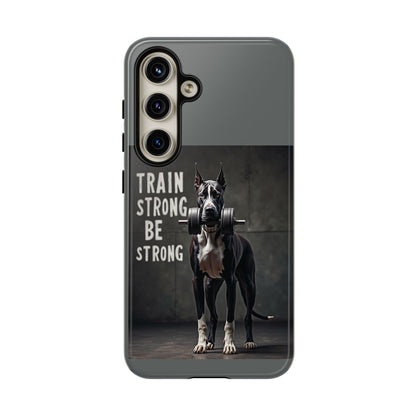 Dog-Themed Phone Case: Motivational Strength Training Pet Lover Accessory, Gift for Dog Owners, Gym Enthusiasts, Fitness Motivation
