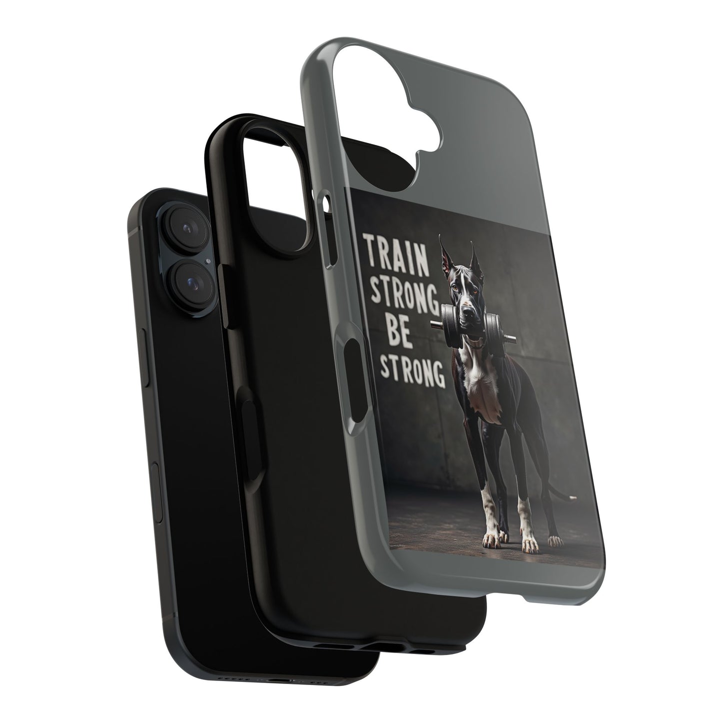 Dog-Themed Phone Case: Motivational Strength Training Pet Lover Accessory, Gift for Dog Owners, Gym Enthusiasts, Fitness Motivation