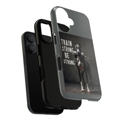 Dog-Themed Phone Case: Motivational Strength Training Pet Lover Accessory, Gift for Dog Owners, Gym Enthusiasts, Fitness Motivation