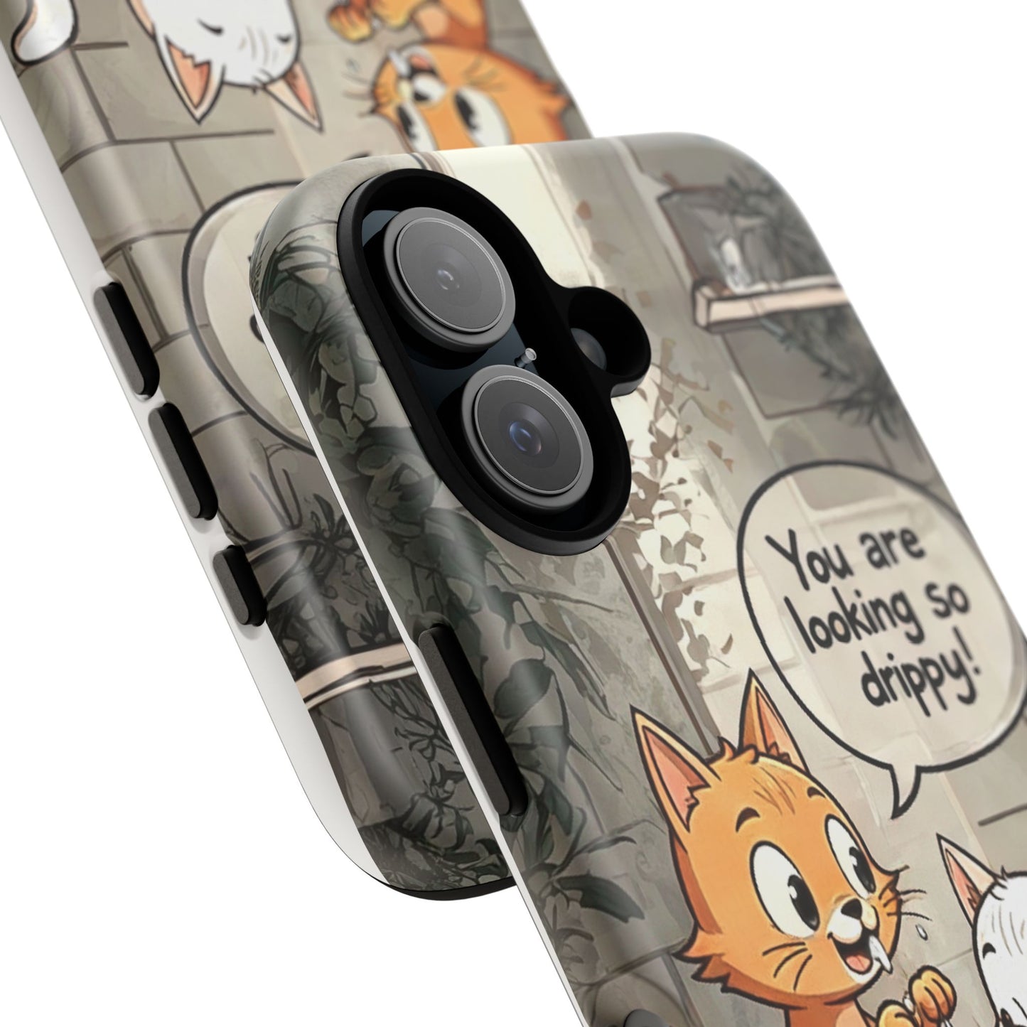 Cute Cat Phone Case - You Are Looking So Drippy, Pet Lover Gift, Animal Lover, Fun Phone Accessory, Whimsical Design