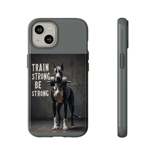 Dog-Themed Phone Case: Motivational Strength Training Pet Lover Accessory, Gift for Dog Owners, Gym Enthusiasts, Fitness Motivation
