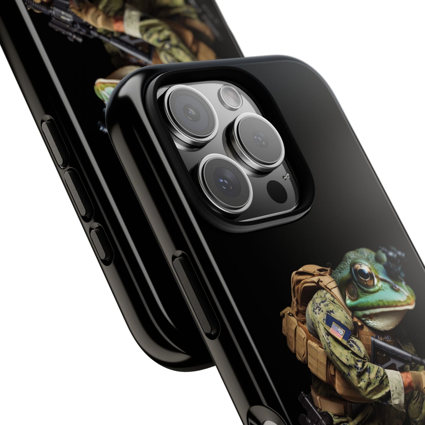 Tough Cases: Military Frog Phone Case, Phone Accessory, Unique Gift for Gamers, Animal Lovers, Stylish Protection