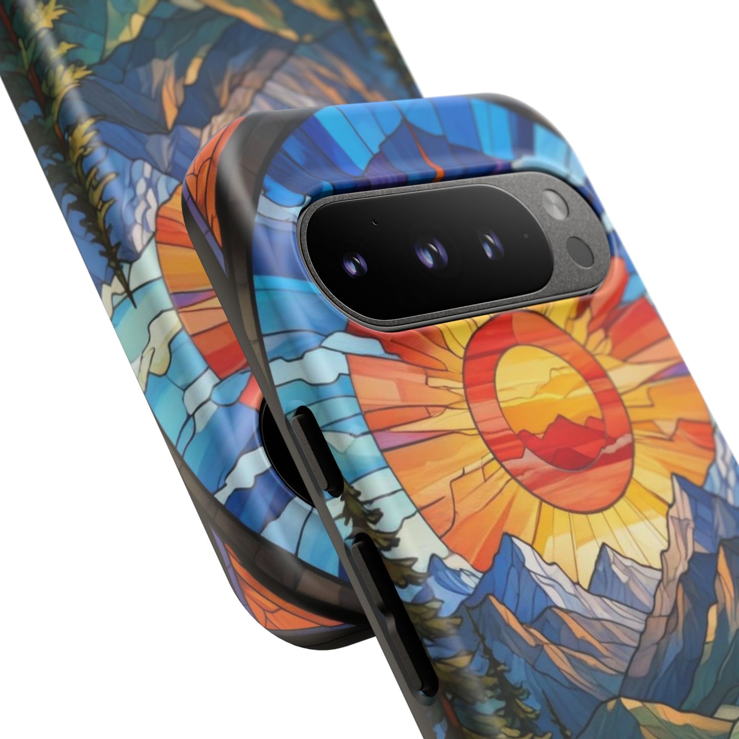 Colorful Mountain Phone Case - Tough Cases, Nature Aesthetic, Gift for Outdoor Lovers, Unique Phone Accessories, Vibrant Art Phone Cover